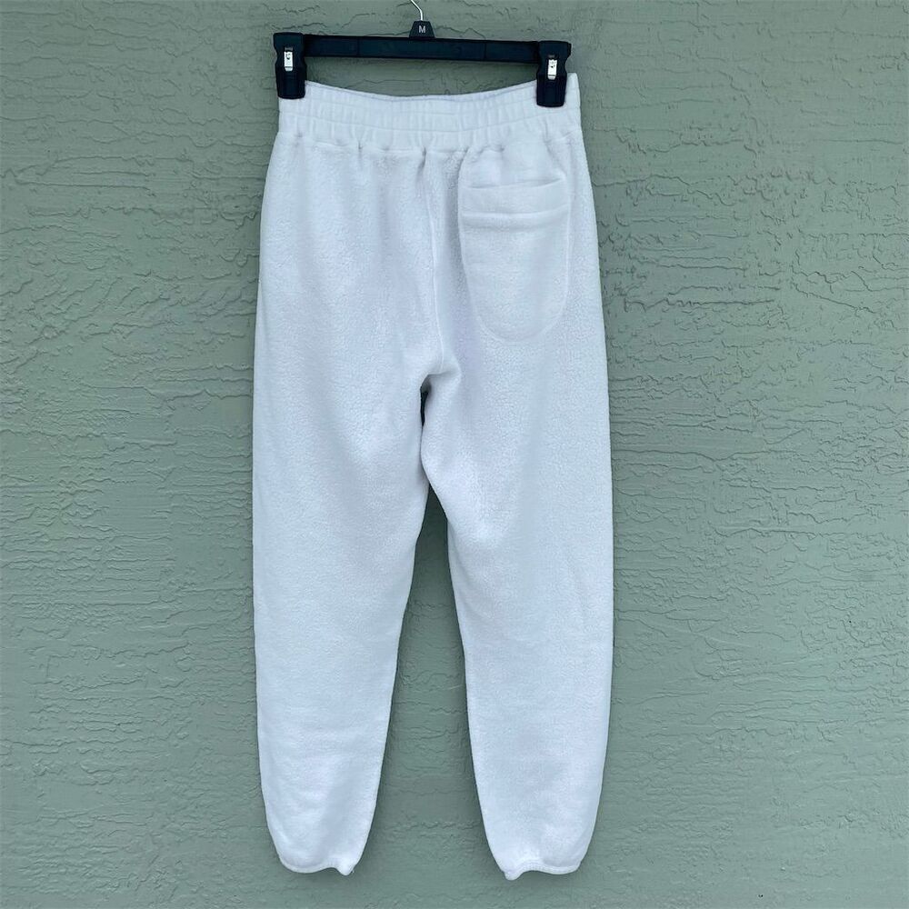 Lazy Rabbit White Fleece Joggers Xs Elastic Waist… - image 3